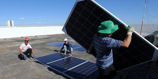 Placas instaladas no MME